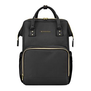 KikkaBoo Přebalovací batoh Siena Black & Gold