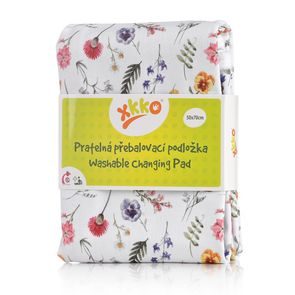 Kikko Pratelná přebalovací podložka XKKO 50x70cm - SUMMER MEADOW