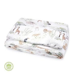 La Millou Deka Velvet "XL" (140x200cm) FLORES & SMOKE ROSE by Marcin Tyszka