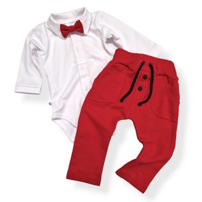 Mrofi Body košile kostkovaná ČERNO-ČERVENÁ