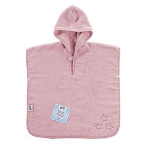 Kikko BIO bavlněné froté pončo XKKO Organic PINK STARS