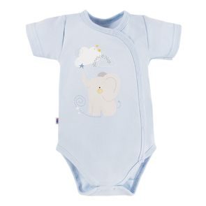 Eevi Body celorozepínací krátký rukáv Mellow MODRÉ