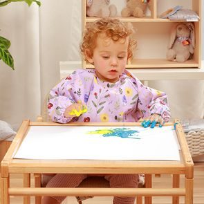 Canpol babies Bryndák silikonový s kapsou Bonjour Paris MODRÝ