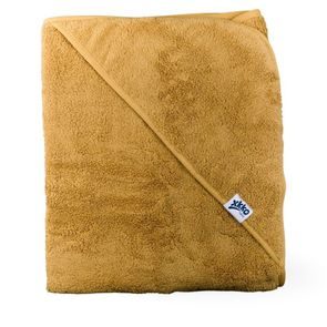 Kikko BIO bavlněná froté osuška s kapucí XKKO Organic 90x90cm HONEY MUSTARD