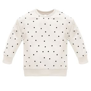 PINOKIO Mikina Tres Bien puntíky KRÉMOVÁ