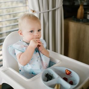 BIBS Bandana mušelínový slintáček BIO bavlna BABY BLUE