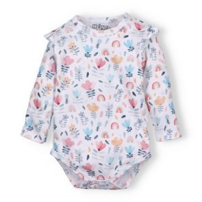 NINI Body dlouhý rukáv Rainbow Garden VZOROVANÉ