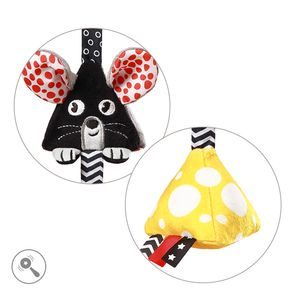 BabyOno Kontrastní závěsná hračka MYŠKA