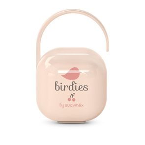 Suavinex Birdies krabička na dudlík RŮŽOVÁ