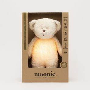 MOONIE Usínáček zajíček 2.0 Organic CAPPUCCINO