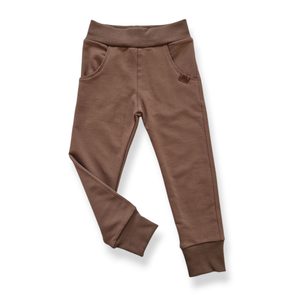 Mrofi Tepláky Sport HNĚDÁ NUGAT