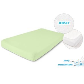 BabyMatex Nepromokavé jersey prostěradlo 120x60cm ZELENÉ