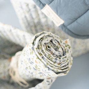 Little Dutch Froté osuška s kapucí organic Fairy Blossom (75x75cm)