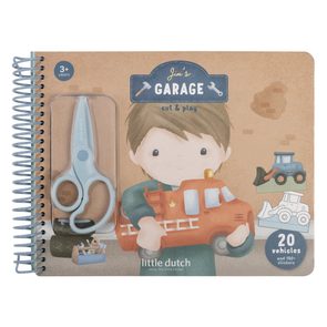 Little Dutch Kniha s vystřihovacími auty Jim