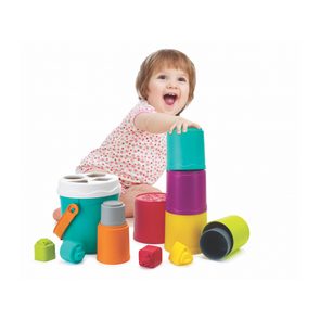 Infantino Sada hraček 3v1 Stack, Sort & Spin