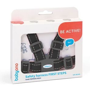 BabyOno Kšíry do kočárku / vodící kšíry GRAFITOVÉ