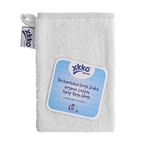 Kikko BIO bavlněná froté žínka XKKO Organic BÍLÁ