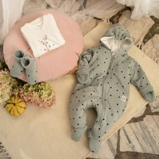 Lili Royal Baby Overal Teddies BÍLÁ