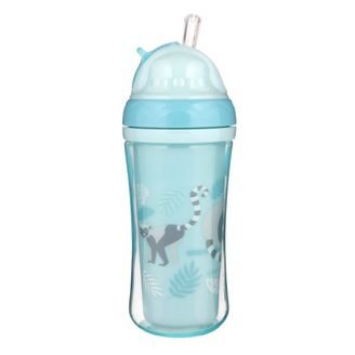 Canpol babies Sportovní láhev s brčkem 370ml (12m+) ZELENÁ