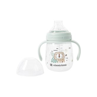 KikkaBoo Hrnek se silikonovým pítkem 240ml 6m+ Savanna Mint
