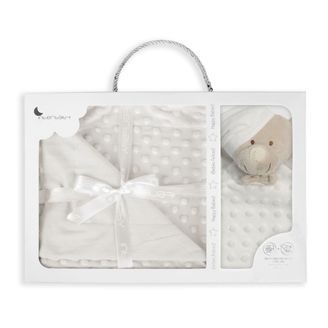 BabyMatex Dětská deka Bamboo (75x100) BÉŽOVÉ KVĚTY
