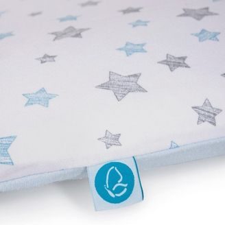 Ceba baby Potah na měkkou přebalovací podložku 50x70cm (2ks) - Grey Stars/Blue Stars