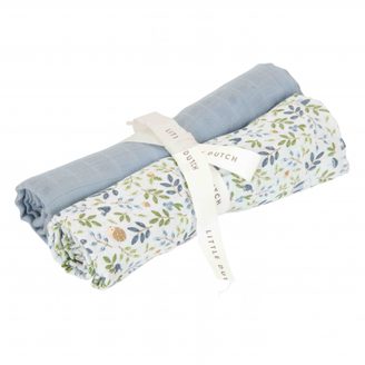 Little Dutch Pleny 70x70cm Forest Adventure & Denim Blue 2 ks