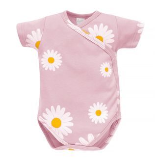 PINOKIO Body zavinovací krátký rukáv Daisy RŮŽOVÁ