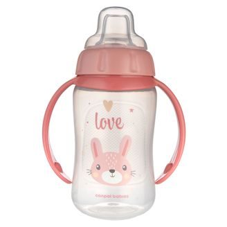 Canpol babies Tréninkový hrníček Cute Animals 320ml (6m+) - ZAJÍC