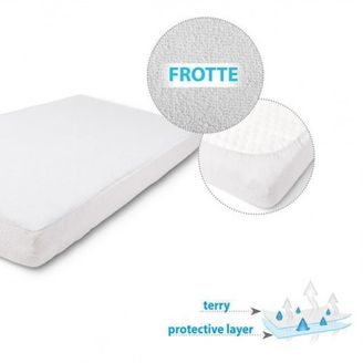 BabyMatex Nepromokavé prostěradlo Jersey 75x35cm SVĚTLE RŮŽOVÁ