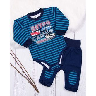 Le Bebe Exclusive Body s volánky + polodupačky Pivoňky