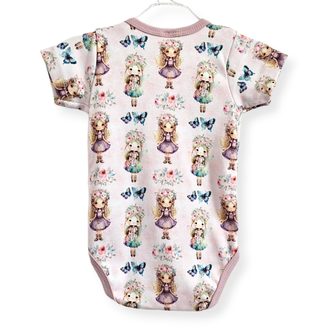 Le Bebe Body krátký rukáv Růžové víly