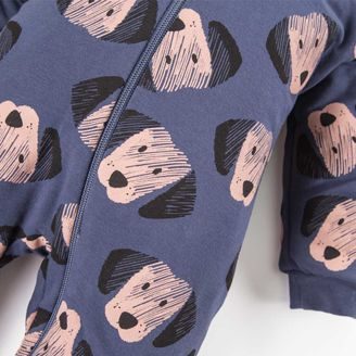 Eevi Kojenecká kombinéza overal Dogs&Spots TMAVĚ RŮŽOVÁ