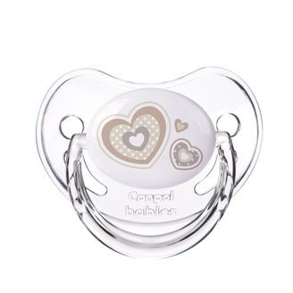 Canpol babies Dudlík 0-6m silikon anatomický Newborn Baby BÍLÝ