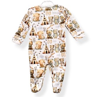 Le Bebe Overal Růžoví medvídci a balónky