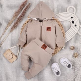 Eevi Mikina na zip Simply Comfy MEDOVÁ