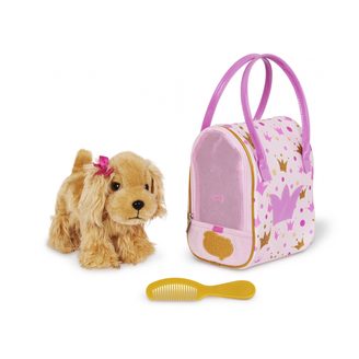Pucci Pups Pejsek hnědý v kabelce Pink Crown Glam Bag