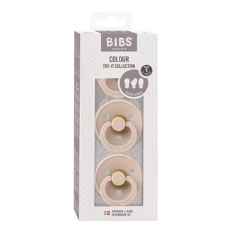 BIBS De Lux Dudlíky kaučuk kulaté 6-18m 2ks Ivory/Sage