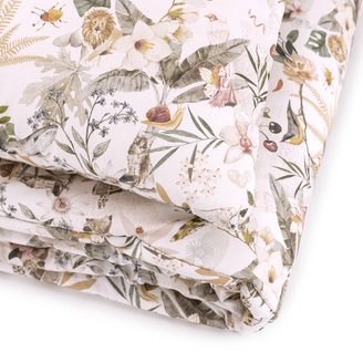 Samiboo Souprava do postýlky s oušky "M" (75x100/40x30) PEONIE CREAM