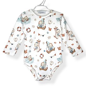 Mrofi Pure Organic Body dlouhý rukáv Little Sailor