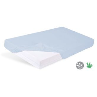 BabyMatex Nepromokavé prostěradlo bambusové 120x60cm MODRÉ