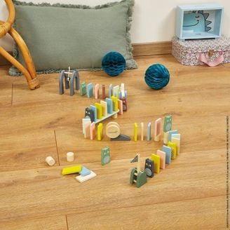 Janod Puzzle v kufříku 4v1 Dinosauři