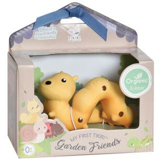 Tikiri Garden Friends Chrastítko/kousátko z přírodní gumy LUČNÍ KONÍK