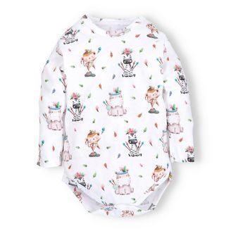 NINI Body dlouhý rukáv Zebra VZOROVANÉ