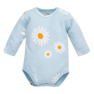 PINOKIO Body dlouhý rukáv Daisy MODRÁ