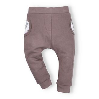 NINI Tepláčky s podšívkou Koala HNĚDÉ