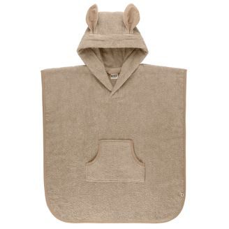 BIBS Kangaroo froté pončo BIO bavlna VANILLA