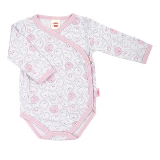 Makoma Zavinovací body dlouhý rukáv Pink Bears