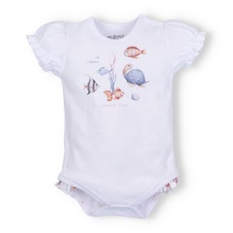 NINI Body krátký rukáv Ocean Girl BÍLÉ