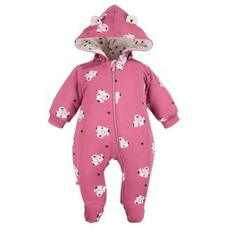 Eevi Kojenecká kombinéza overal Dogs&Spots TMAVĚ RŮŽOVÁ